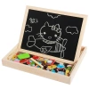 Baby boys, girls, infants and children wooden jigsaw puzzle toys Magnetic jigsaw puzzle fun wooden early education Intelligence benefits 1-3-4 years old -1001/2670 undefined